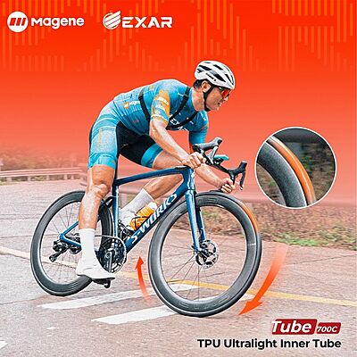 Magene EXAR TPU Tube 700x23-28c - 60mm Magene EXAR TPU Tube 700x23-28c - 60mm