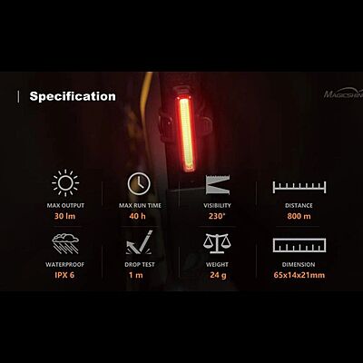 magicshine rear light see me 30L (SEEMEE30TL) magicshine rear light see me 30L (SEEMEE30TL)