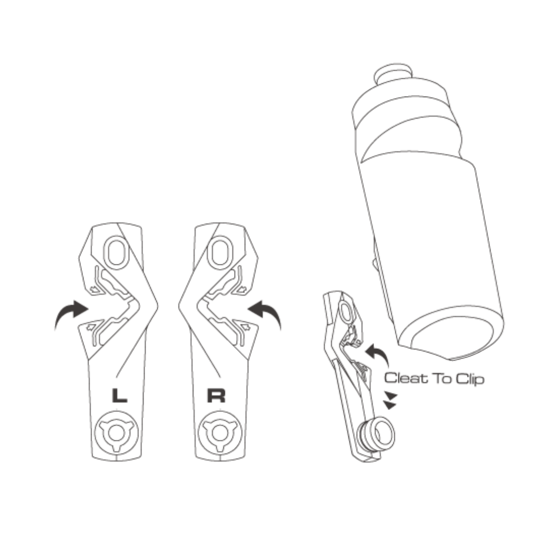 Birzman Bottle Cleat-Black Birzman Bottle Cleat-Black