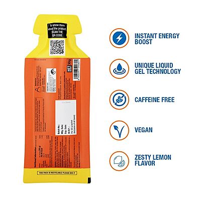Fast&Up Zesty Lemon Gel - De-Caf Fast&Up Zesty Lemon Gel - De-Caf
