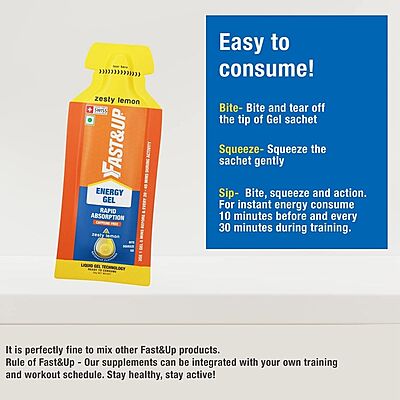 Fast&Up Zesty Lemon Gel - De-Caf Fast&Up Zesty Lemon Gel - De-Caf
