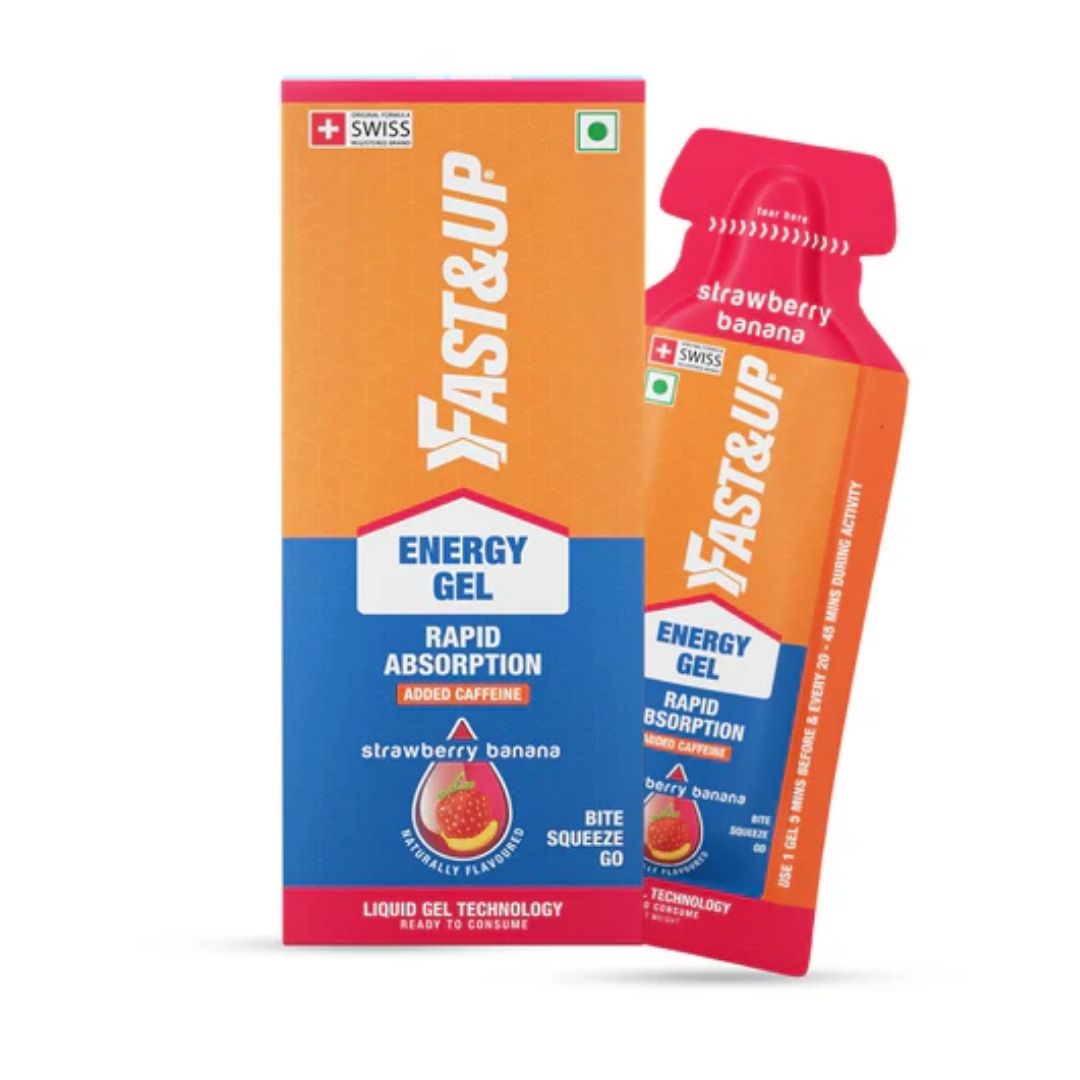 Fast&up Strawberry Banana Gel (Pack of 5)
